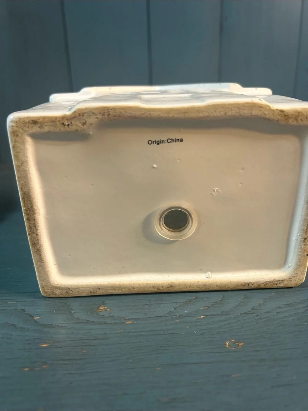 Target Bullseye White Speckled Ceramic House Décor | Planter